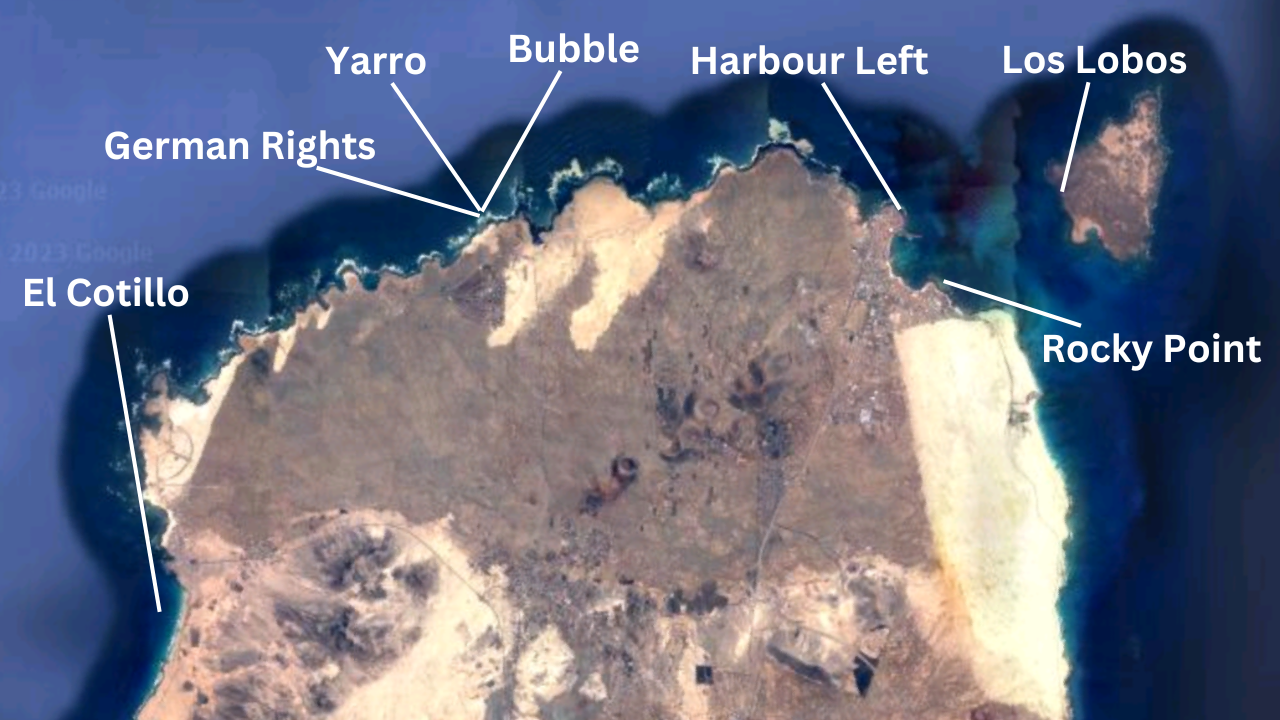 Fuerteventura Surf Spot Map