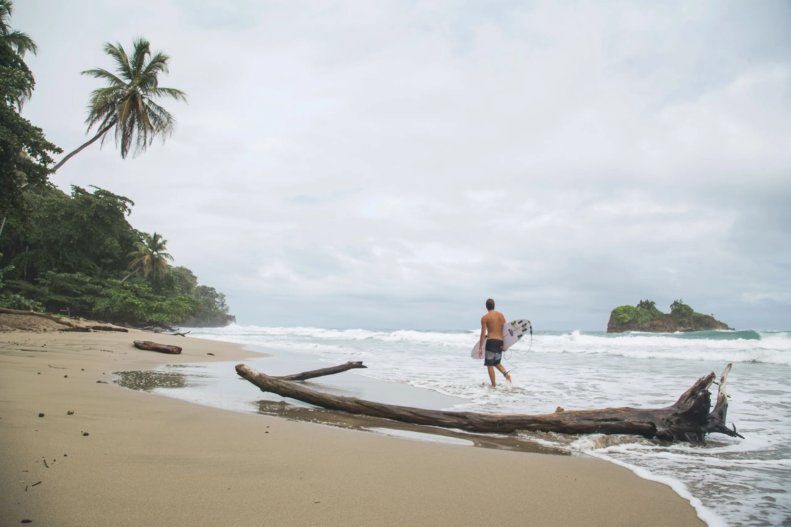 Surfer in Puerto Viejo