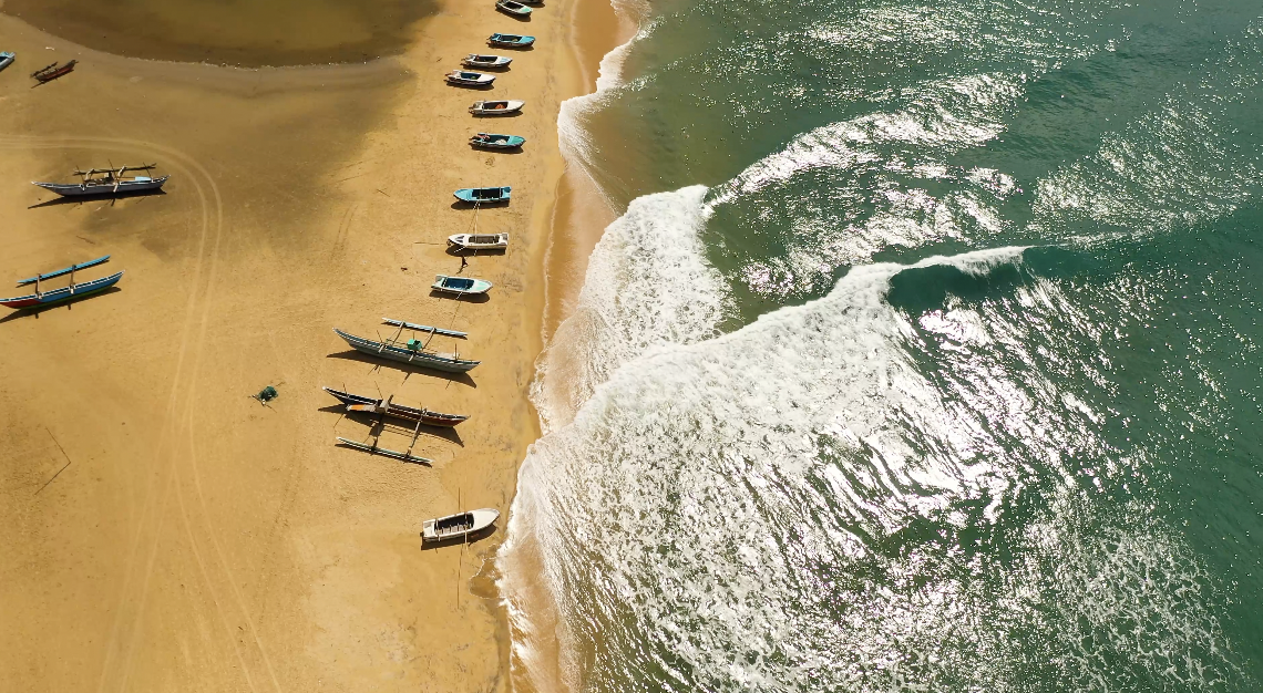 Arugam Bay Surf Break (Drone View)