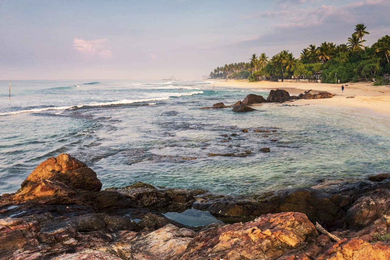 Midigama Beach, near Weligama on the South Coast of Sri Lanka, Asia