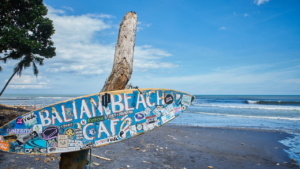 Balian Surfing Sign