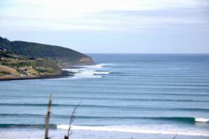 Surfing in Raglan